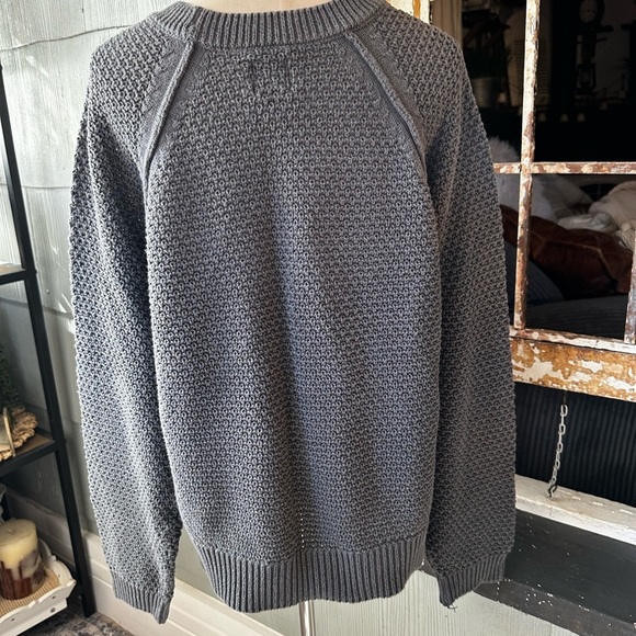 GAP Loose Textured Charcoal Grey Tunic Sweater - Picture 5 of 6